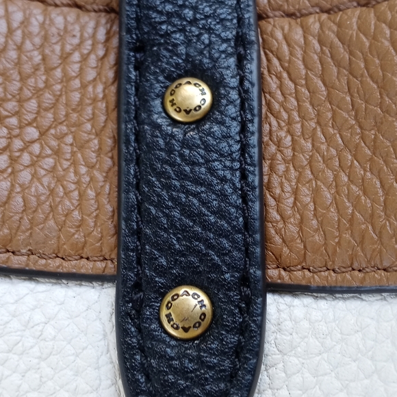 COACH COLOR BLOCK 30 TOTE WITH SATIN DUSTBAG - Picture 12 of 16